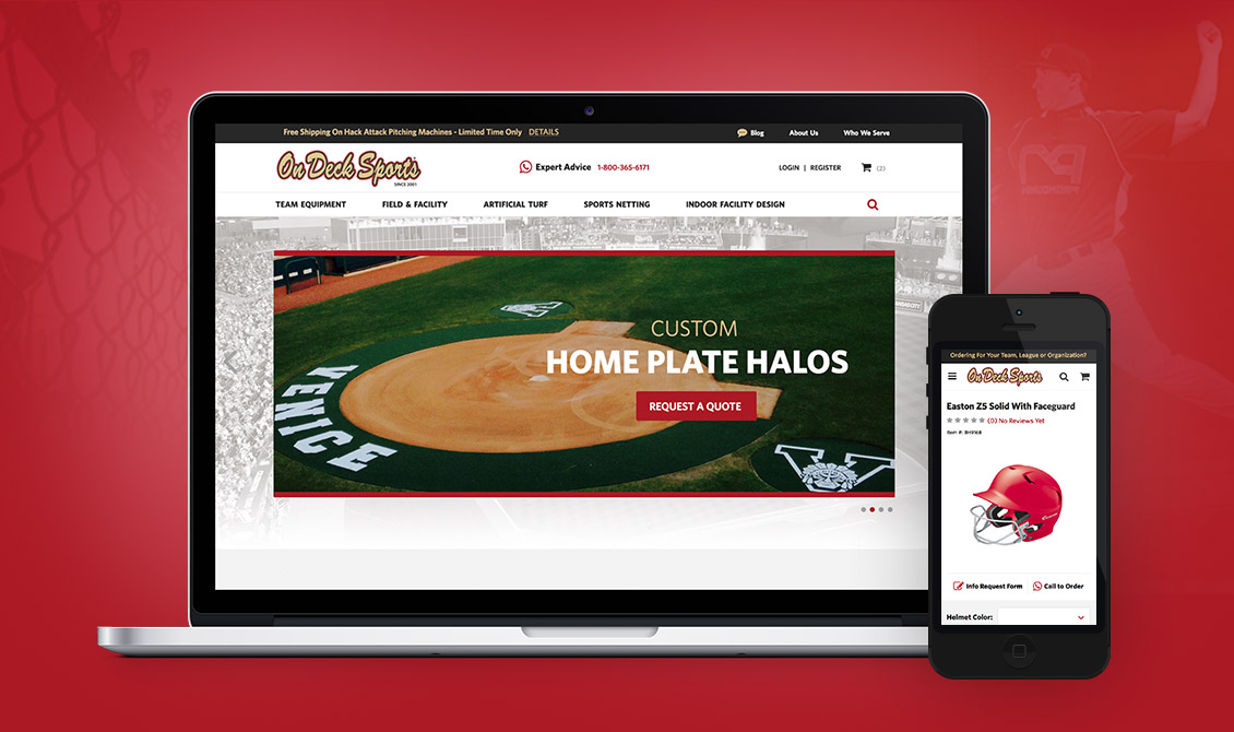 On Deck Sports SuiteCommerce web store
